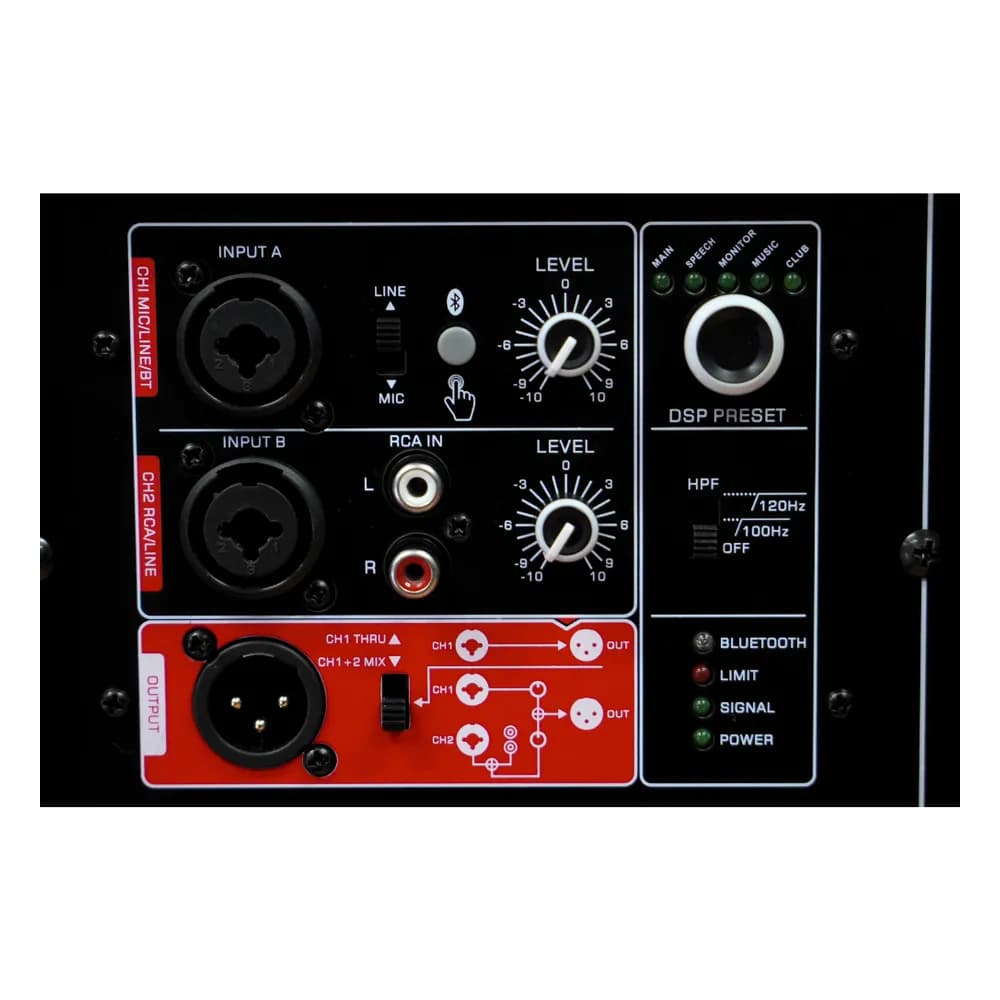 VAMAV TECHNO 315 – Parlante Activo 15" 300 W RMS con DSP, Filtro HPF y Bluetooth