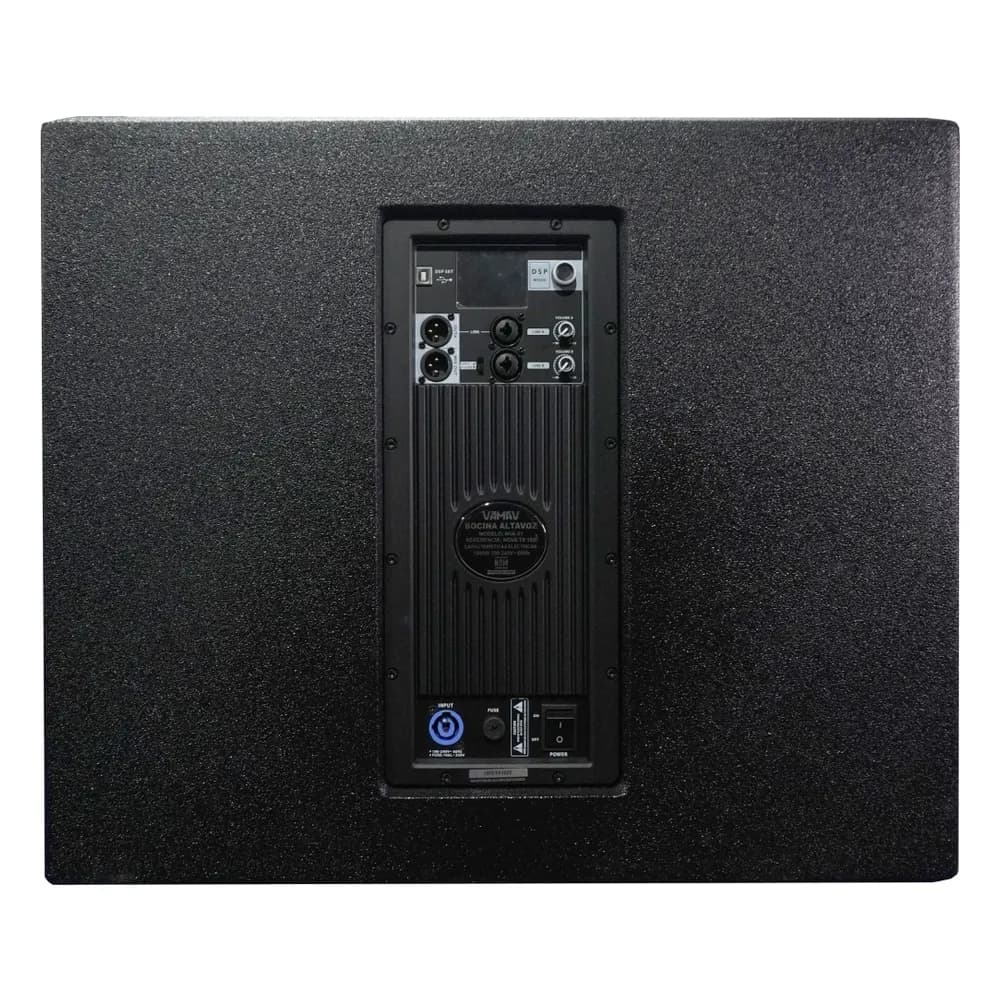 VAMAV TX18S – Subwoofer Activo 18" 1000 W RMS Band-Pass con DSP y Pantalla a Color