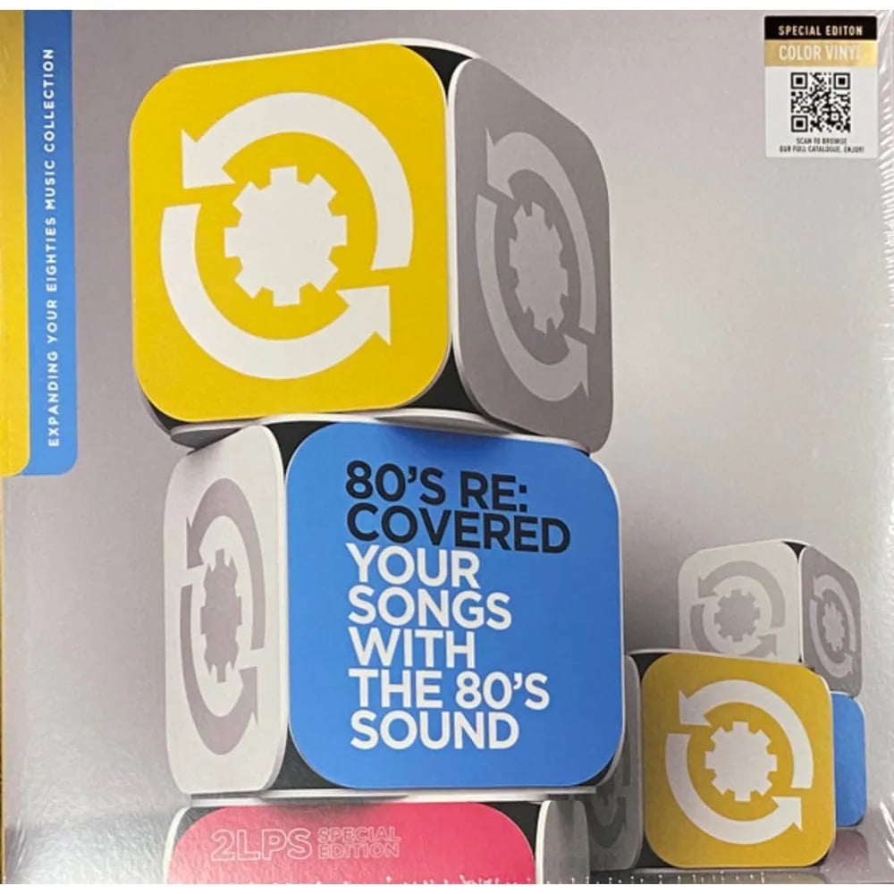 Varios Interpretes - 80's Re:Covered - Your Songs With The 80's Sound (Vinilo Doble 2LP Color Amarillo & Azul Vinyl nuevo) -