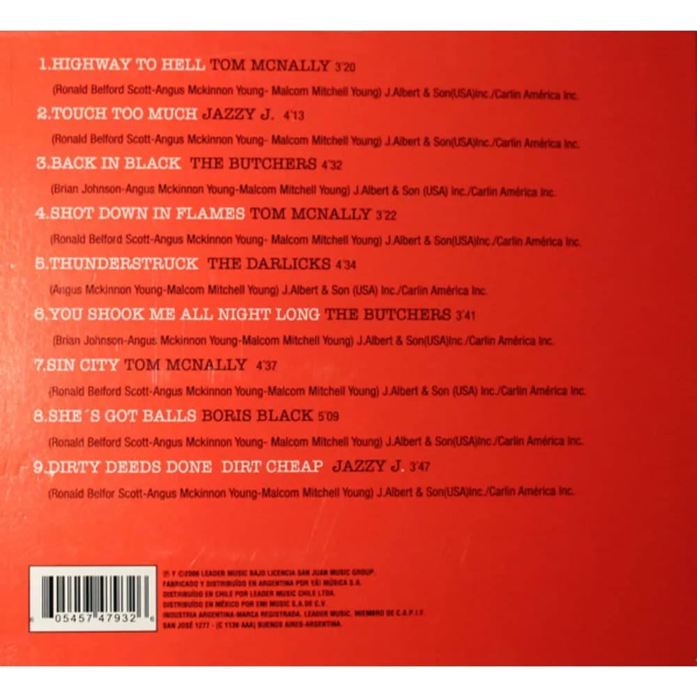 Varios Interpretes - I Love Back In Black: Tribute To AC/DC (CD nuevo)