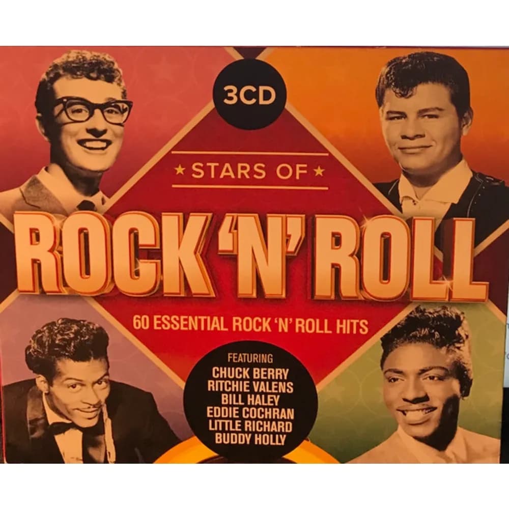 Varios Interpretes - Stars Of Rock 'N' Roll (60 Essential Rock 'N' Roll Hits) (CD Triple (3CD) nuevo)
