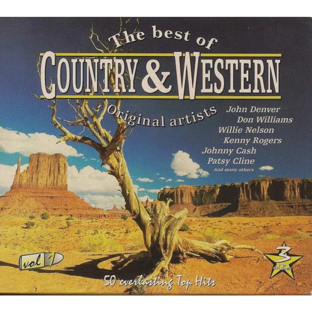 Varios Interpretes - The Best Of Country & Western - Vol. 1 (CD Triple (3CD) nuevo)
