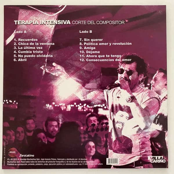 Villa Cariño - Terapia Intensiva: Corte del Compositor (Vinilo LP nuevo)