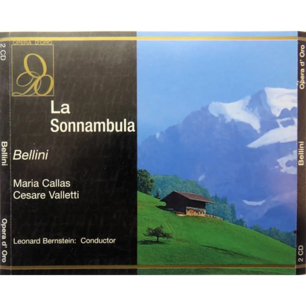 Vincenzo Bellini - Maria Callas, Cesare Valletti, Leonard Bernstein - La Sonnambula (CD Doble (2CD) nuevo)
