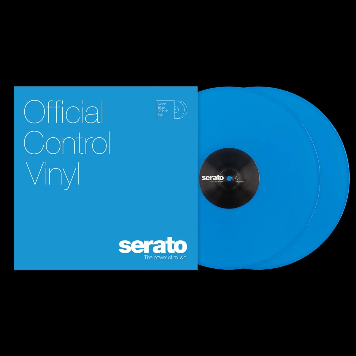 Serato Neon Blue – Vinilo Timecode 12" Edición Limitada (Par) - Variante en LEMM DJ Store