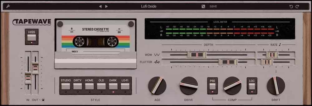 Wave Alchemy Tapewave – Plugin de cinta y saturación lo-fi (Descarga Digital)
