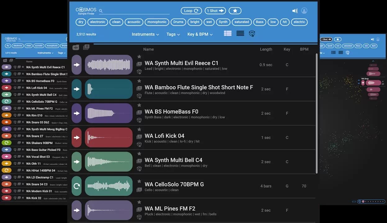 Waves COSMOS Sample Finder – Gestor de samples IA (Descarga Digital)