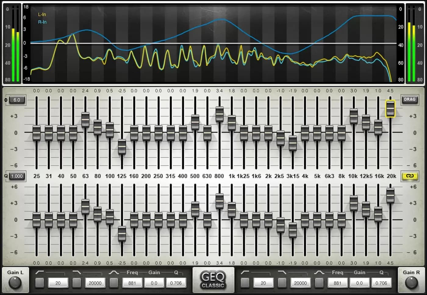 Waves GEQ Graphic Equalizer – EQ gráfico de 30 bandas (Descarga Digital)