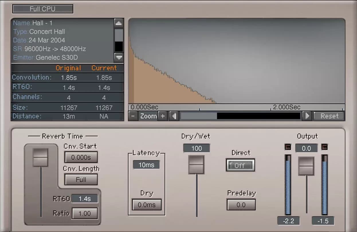Waves IR-L Convolution Reverb – Reverb de Convolución 4.8 GB (Descarga Digital)