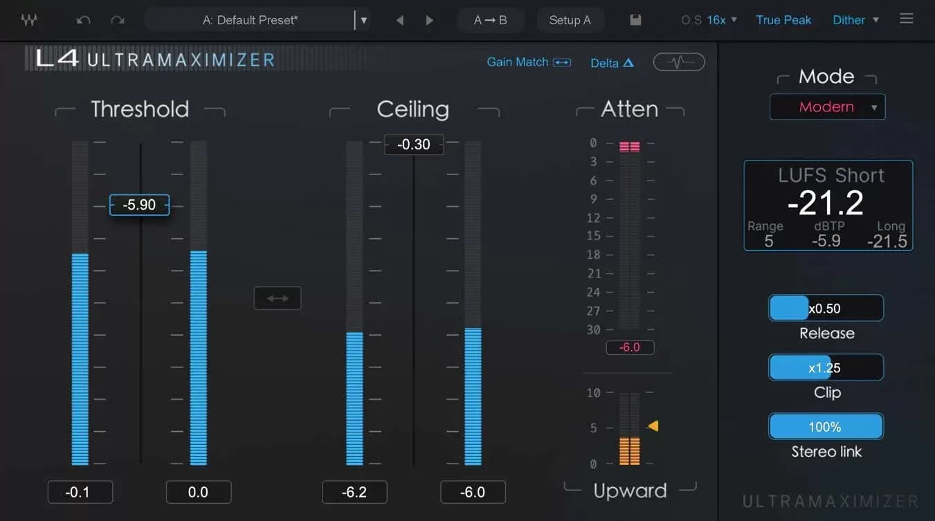Waves L4 Ultramaximizer – Limitador y Maximizador de Loudness Adaptativo (Descarga Digital)