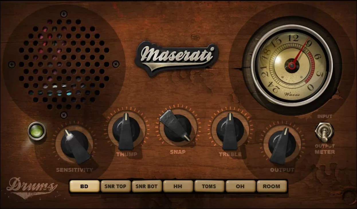 Waves Maserati DRM – Procesador de batería con 7 modos (Descarga Digital)