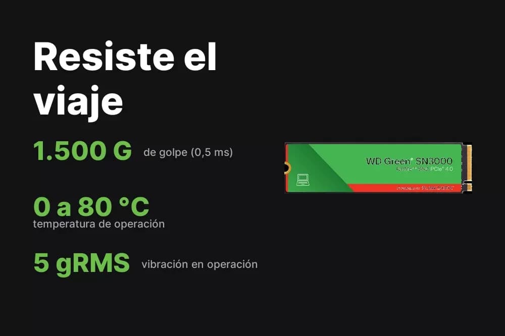 WD Green SN3000 2 TB – SSD NVMe M.2 2280 PCIe Gen 4