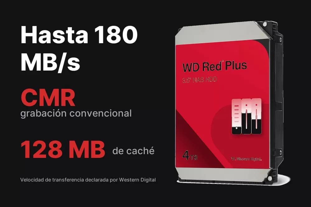WD Red Plus – Disco duro 3,5" para NAS