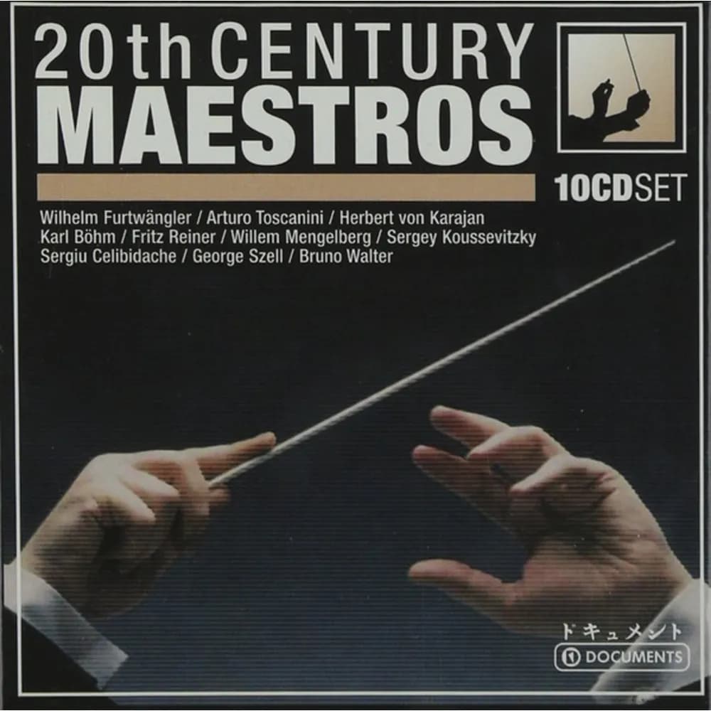 Wilhelm Furtwängler / Arturo Toscanini / Herbert von Karajan / Karl Böhm / Fritz Reiner / Willem Mengelberg / Serge Koussevitzky / Sergiu Celibidache / George Szell / Bruno Walter - 20th Century Maestros (CD (10CD) nuevo)