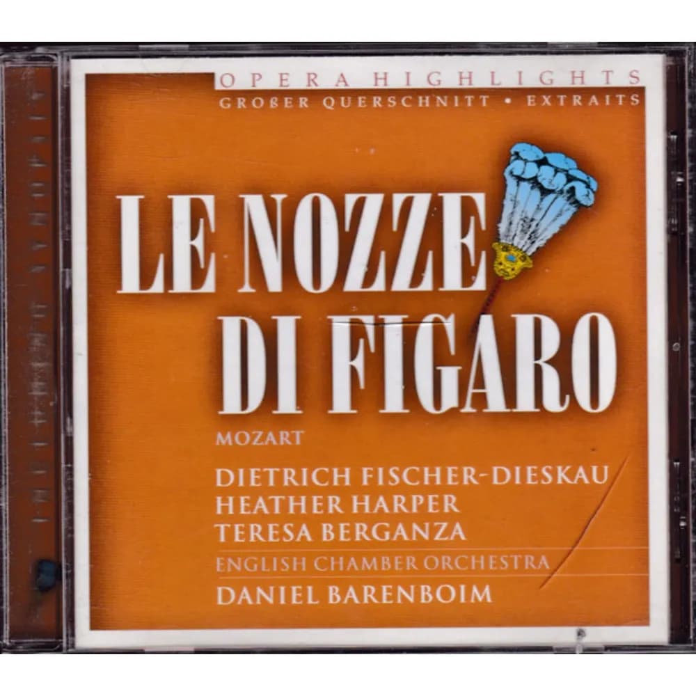 Wolfgang Amadeus Mozart - Dietrich Fischer-Dieskau, Heather Harper, Teresa Berganza, English Chamber Orchestra, Daniel Barenboim - Le Nozze Di Figaro (CD nuevo)