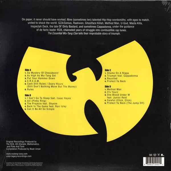 Wu-Tang Clan - The Essential Wu-Tang Clan (Vinilo Doble 2LP nuevo)
