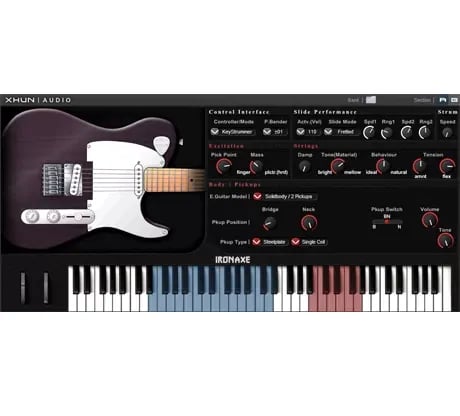 XHUN Audio IronAxe – Guitarra Eléctrica Virtual por Modelado Físico (Descarga Digital) - Variante en LEMM DJ Store