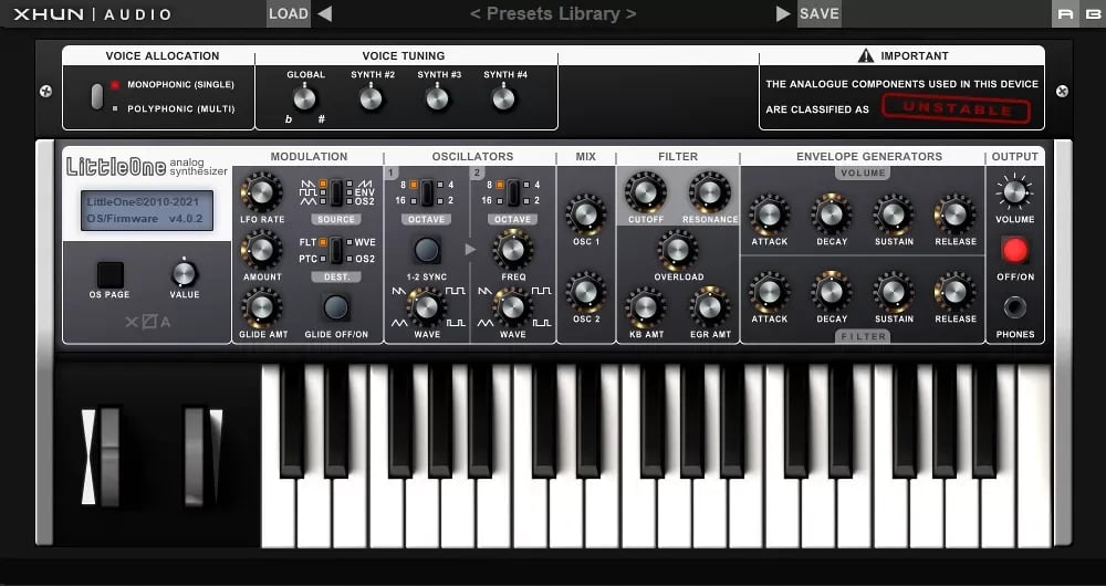 Xhun Audio LittleOne – Sintetizador analógico con secuenciador (Descarga Digital) - Variante en LEMM DJ Store