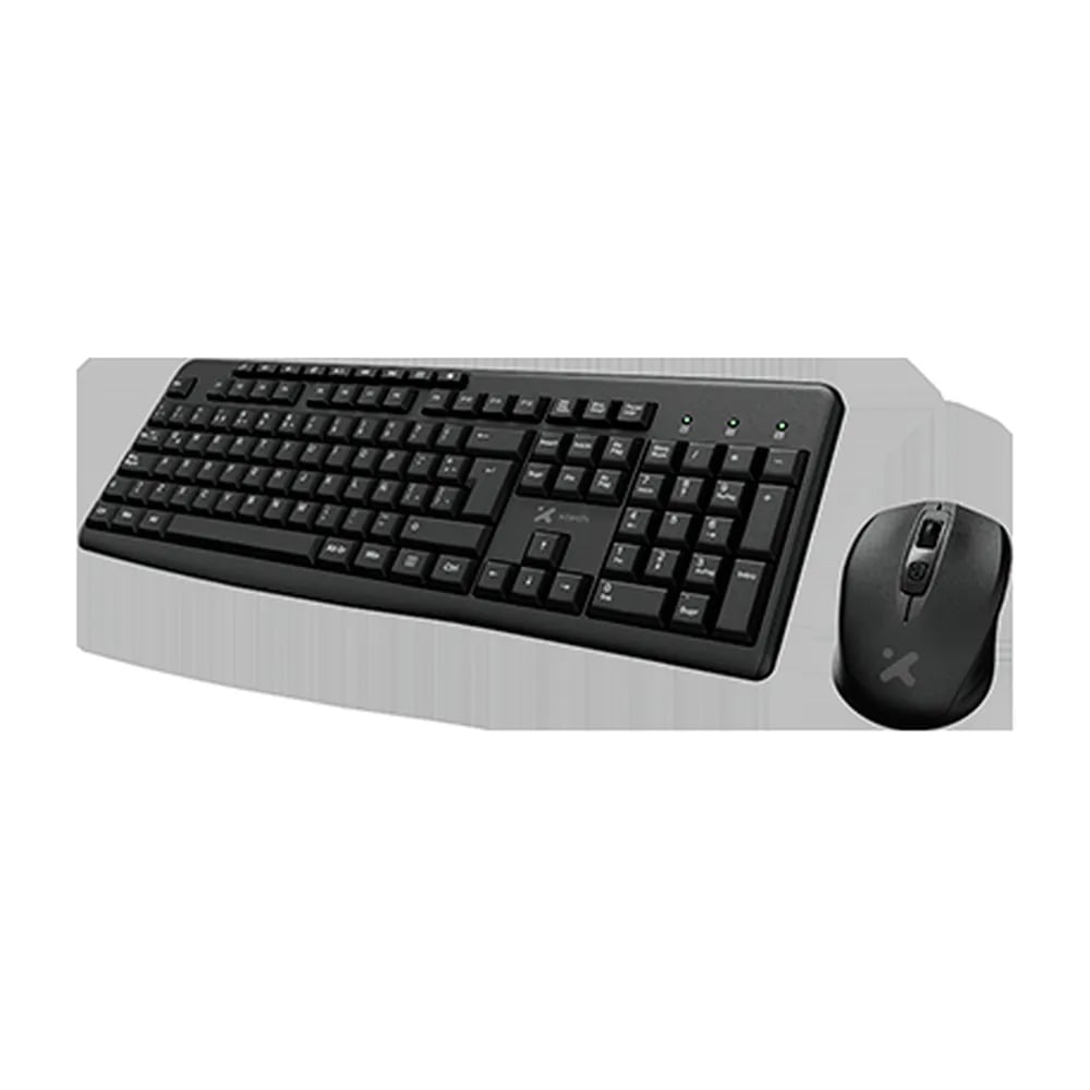 Xtech XTK-311S – Kit de Teclado y Mouse Inalámbrico 2,4 GHz - Negro en LEMM DJ Store
