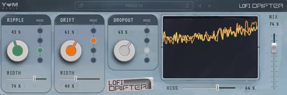 Yum Audio LoFi Drifter – Modulación de Volumen Lo-Fi (Descarga Digital) - Variante en LEMM DJ Store