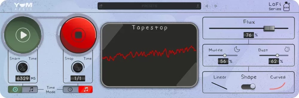Yum Audio LoFi Tapestop – Efecto Tape Stop y Tape Start (Descarga Digital) - Variante en LEMM DJ Store