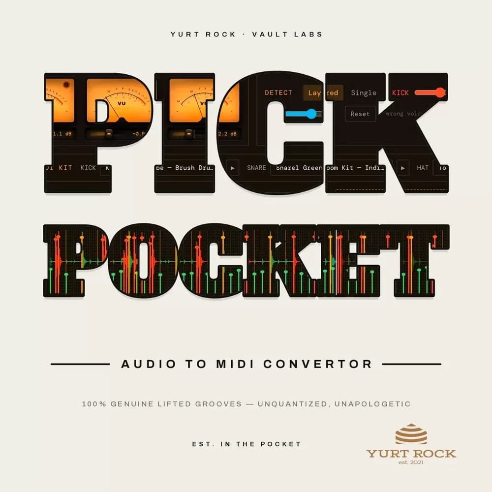 Yurt Rock Pick Pocket – Conversor de Batería a MIDI (Plugin)