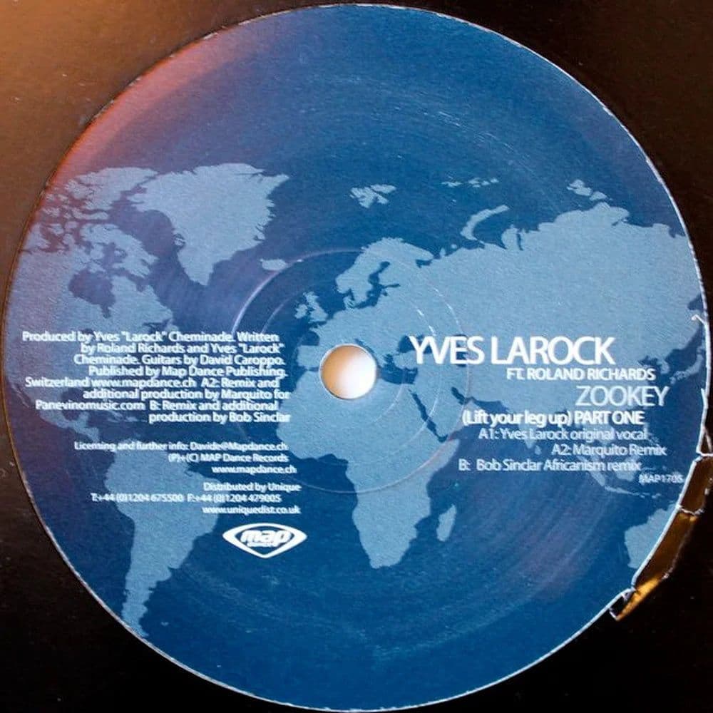 Yves Larock Ft. Roland Richards - Zookey (Lift Your Leg Up) (Part One) (12") (Vinilo usado VG+)